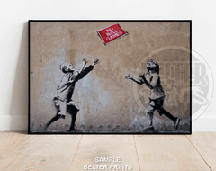 No Ball Games Banksy-Inspired Wall Art Print