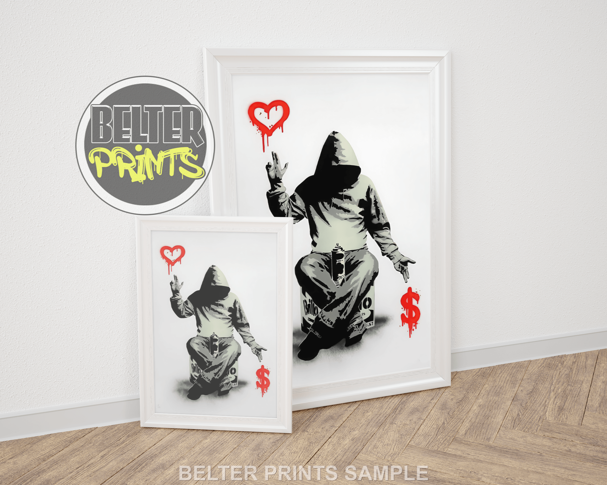 Love or Money Banksy-Inspired Wall Art Print