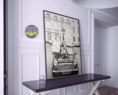 Chanel Shopping Wall Art | Parisian Glamour Poster | Vintage Fashion Street Style Print