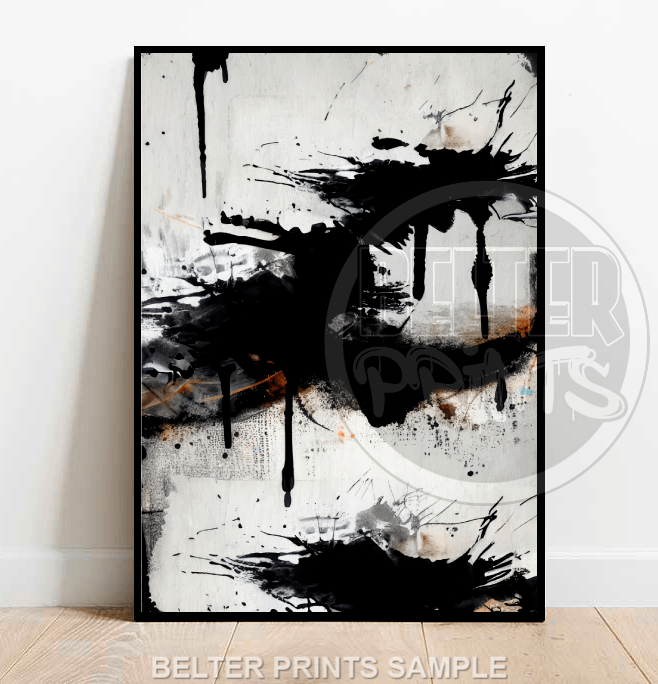 Modern Abstract Paint Splatter (SET OF 3)  - Wall Art Prints