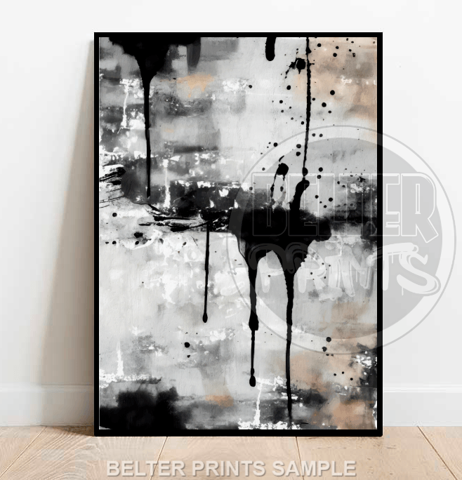 Modern Abstract Paint Splatter (SET OF 3)  - Wall Art Prints