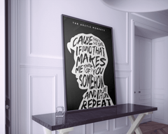 Arctic Monkeys High Lyric Wall Art | Modern Music Poster