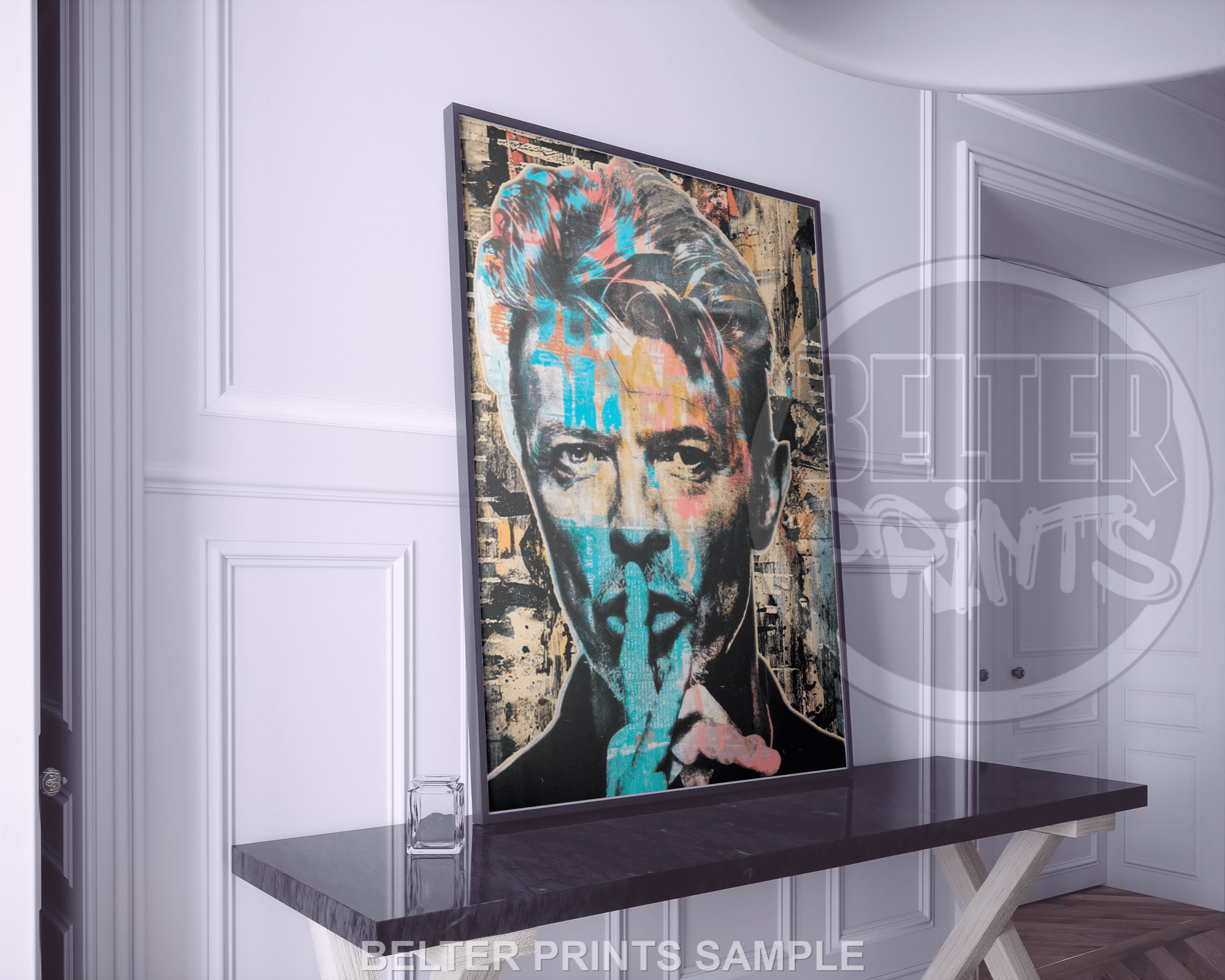 David Bowie Pop Art Print – Colourful Ziggy Stardust Wall Art