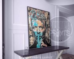 David Bowie Pop Art Print – Colourful Ziggy Stardust Wall Art
