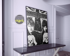 EMPIRE SHADOWS | Kasabian Wall Art | Black & White Skull Poster Print