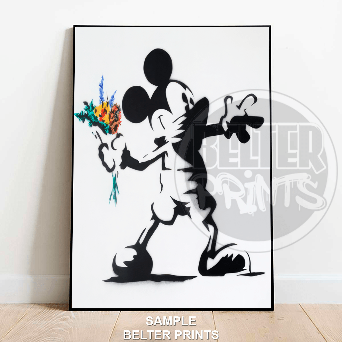 Mickey M0use - Banksy-Inspired Wall Art Print