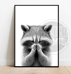 Smelly Skunk Wall Art Print – Funny Quirky Animal Decor