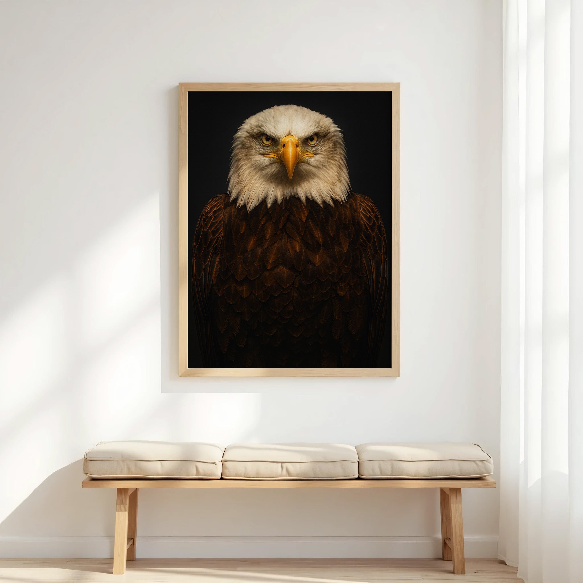 Bald Eagle Portrait | Majestic Bird of Prey Wall Art Print