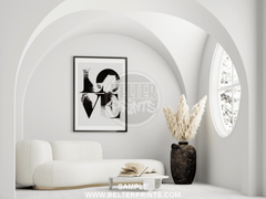 Love Smudge Wall Art Print – Bold Typography LOVE Word Design