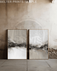 Modern Abstract Brush Prints - (SET OF 2)