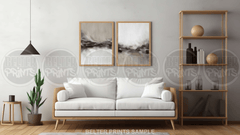 Modern Abstract Brush Prints - (SET OF 2)