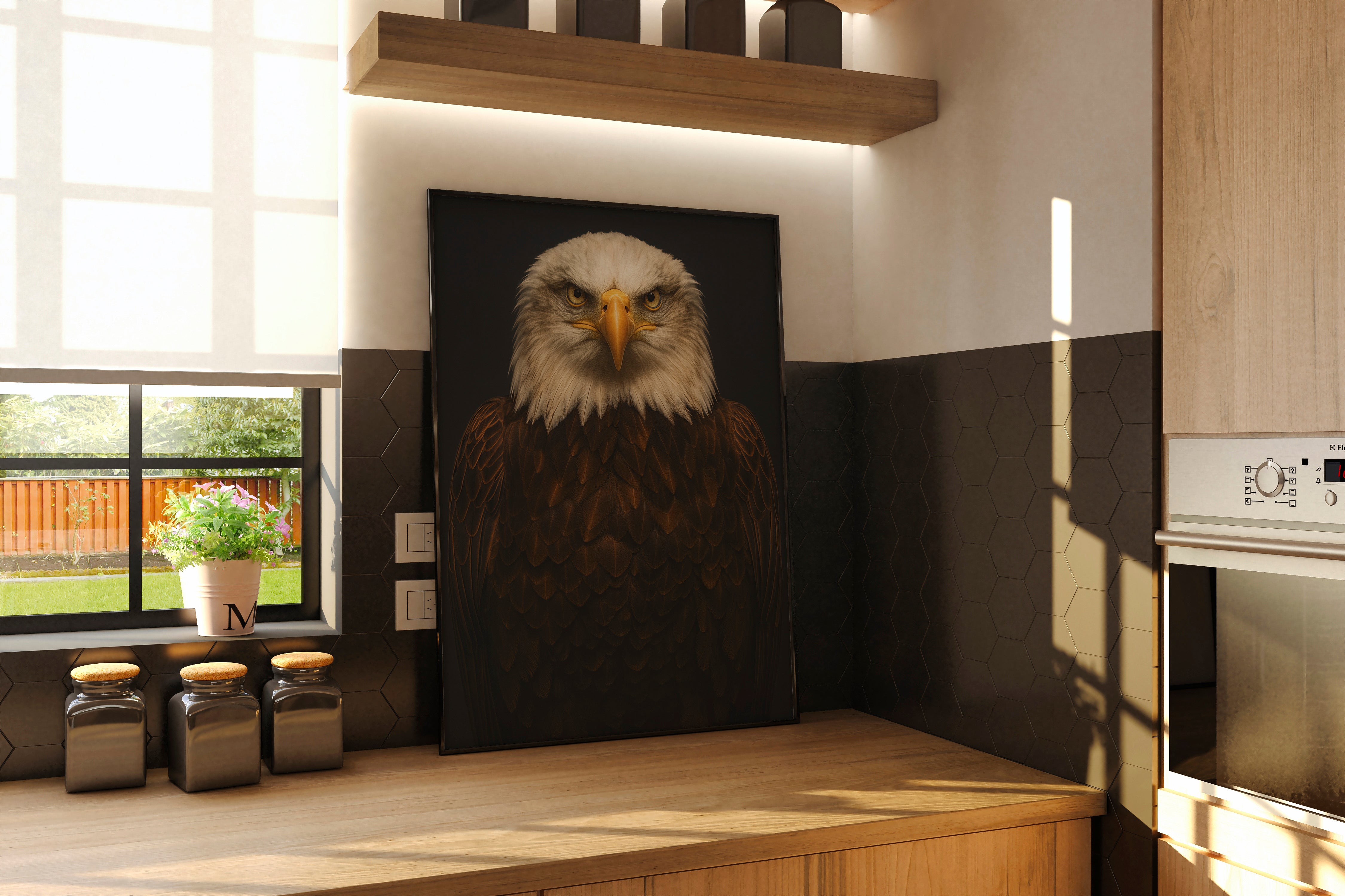Bald Eagle Portrait | Majestic Bird of Prey Wall Art Print