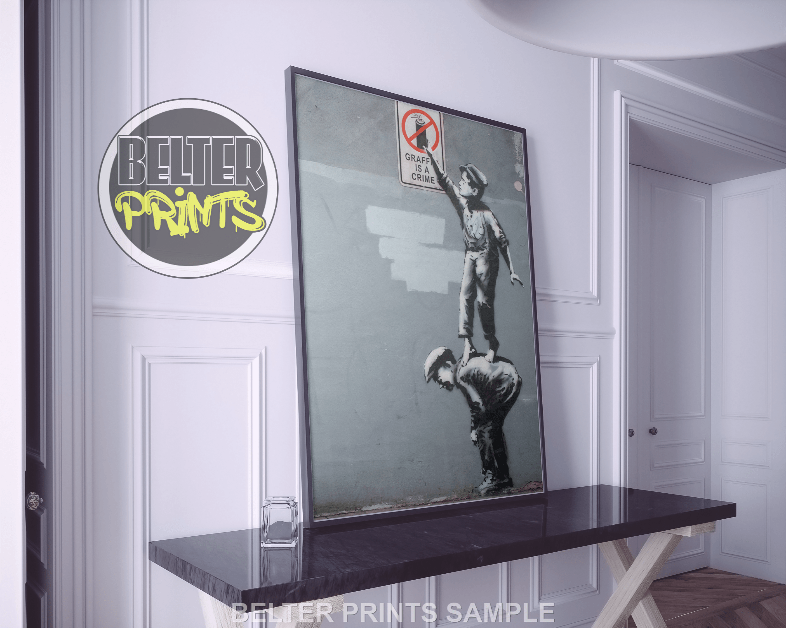 Graffiti Is Not A Crime Banksy-Inspired Wall Art Print