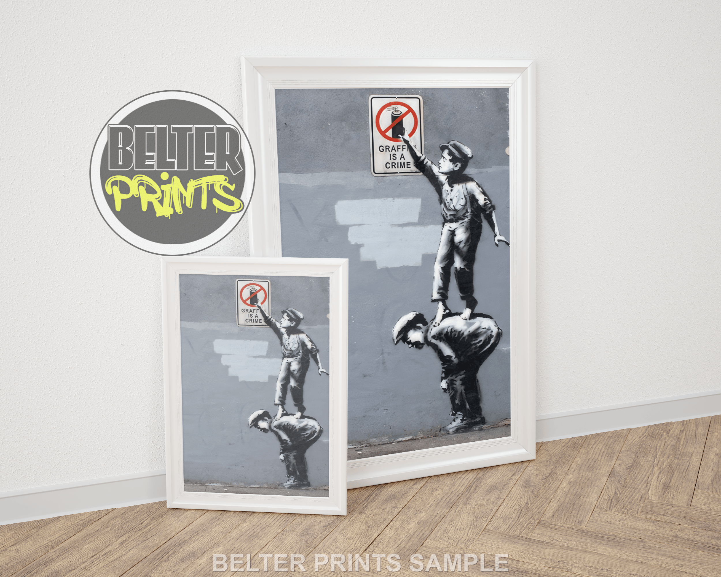 Graffiti Is Not A Crime Banksy-Inspired Wall Art Print