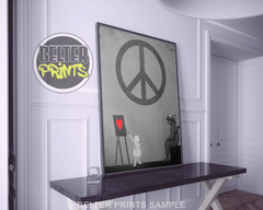 PEACE Banksy-Inspired Wall Art Print