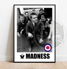 Madness Band Wall Art | Vintage Ska Two-Tone Music Print