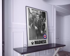 Madness Band Wall Art | Vintage Ska Two-Tone Music Print