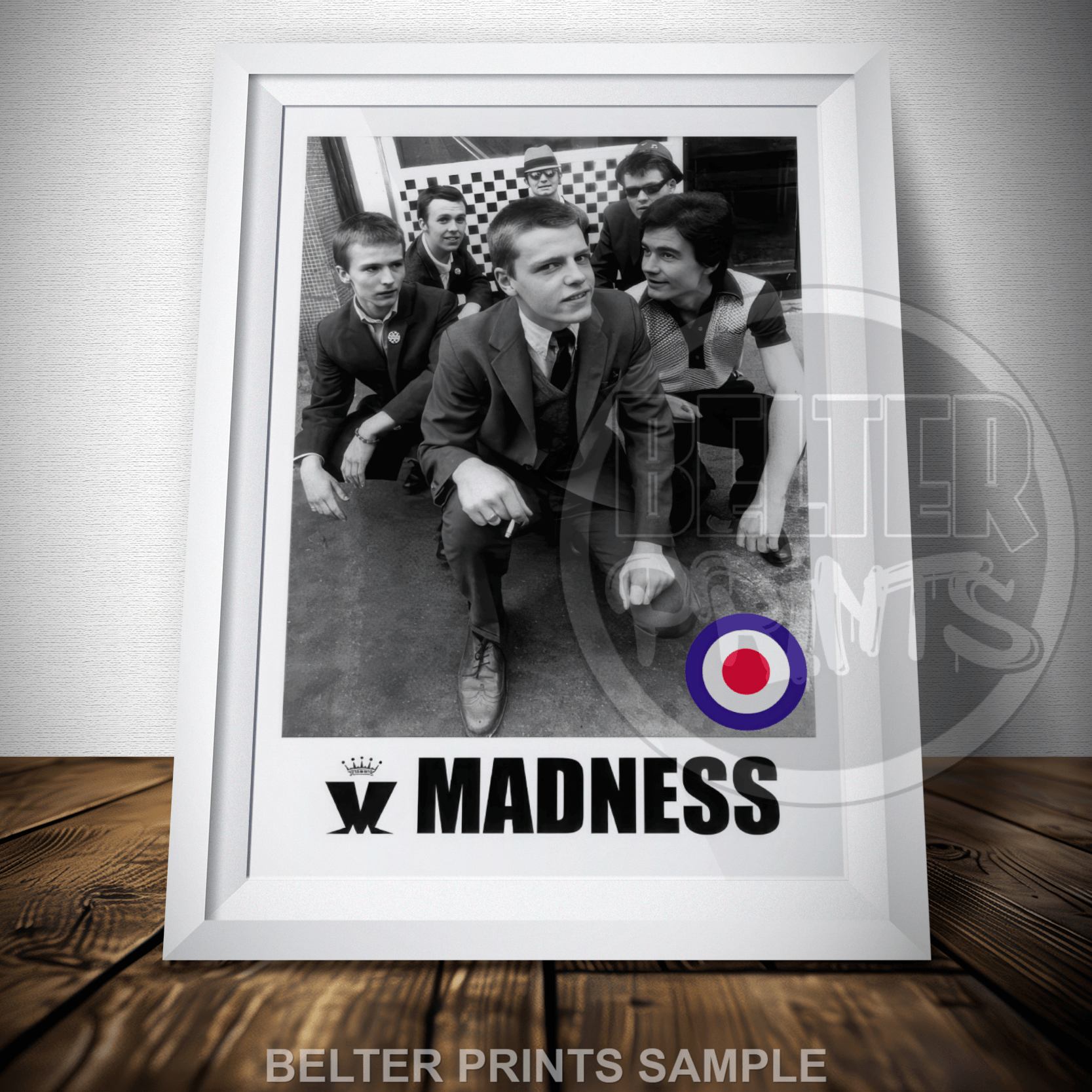 Madness Band Wall Art | Vintage Ska Two-Tone Music Print