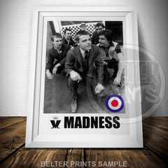 Madness Band Wall Art | Vintage Ska Two-Tone Music Print