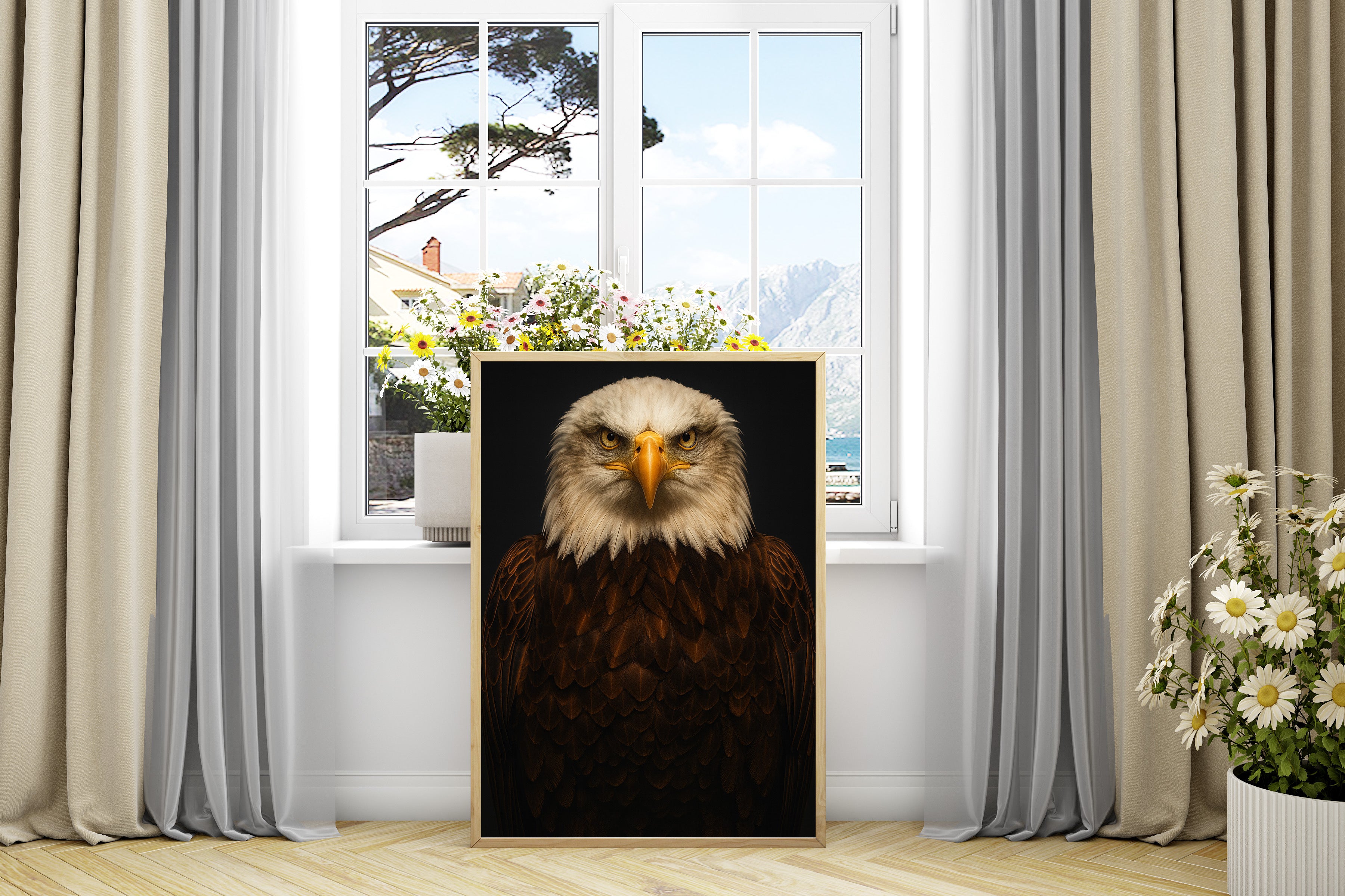Bald Eagle Portrait | Majestic Bird of Prey Wall Art Print