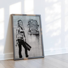 Achieve Greatness | Banksy-Inspired | Urban Street Wall Art Print