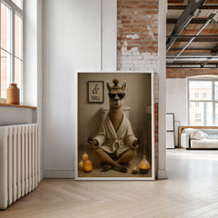 Zen Llama | Unique Funny Chill Animal Wall Art Print