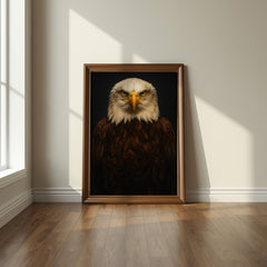 Bald Eagle Portrait | Majestic Bird of Prey Wall Art Print