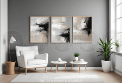Neutral Modern Abstract Prints (SET OF 3)