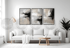 Neutral Modern Abstract Prints (SET OF 3)