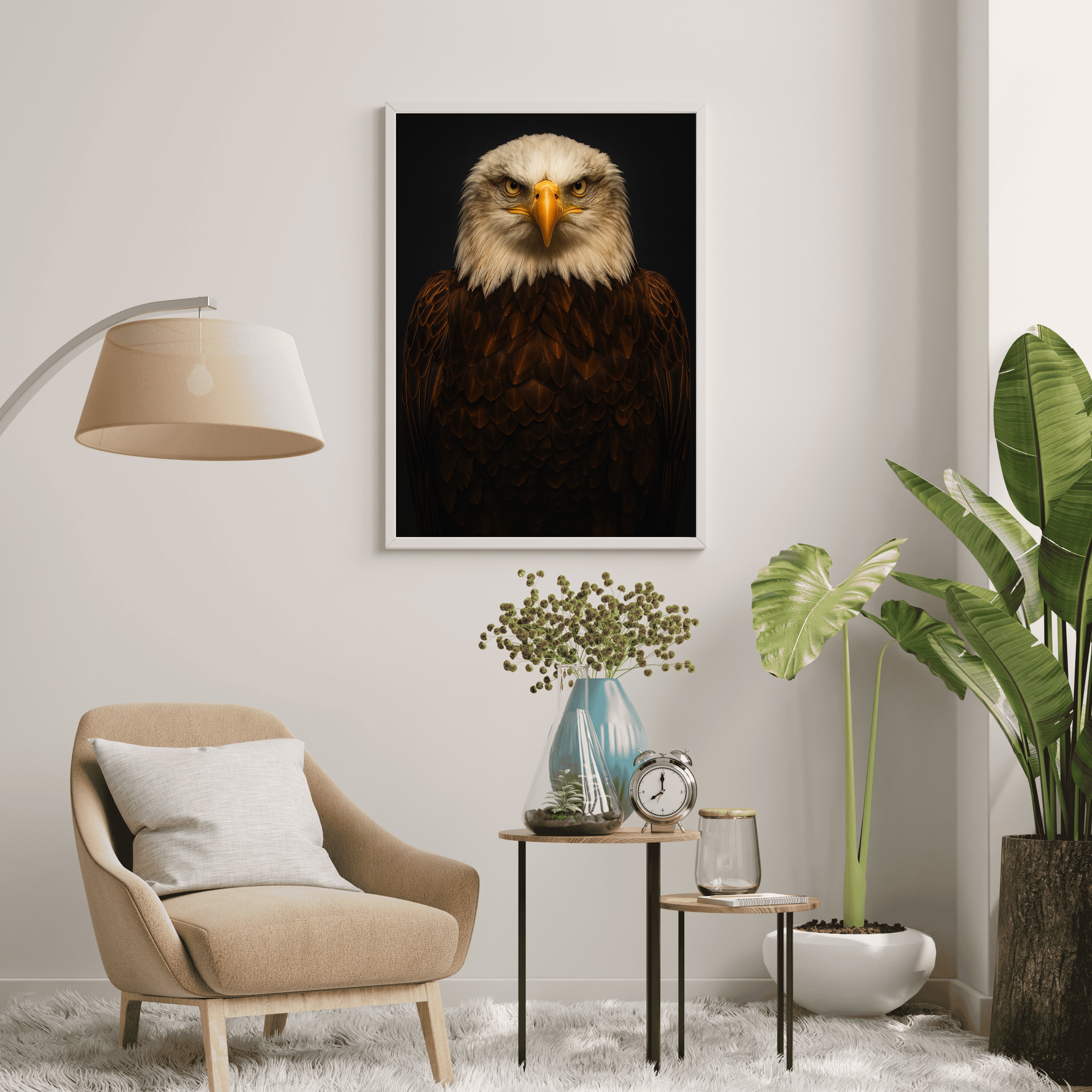 Bald Eagle Portrait | Majestic Bird of Prey Wall Art Print