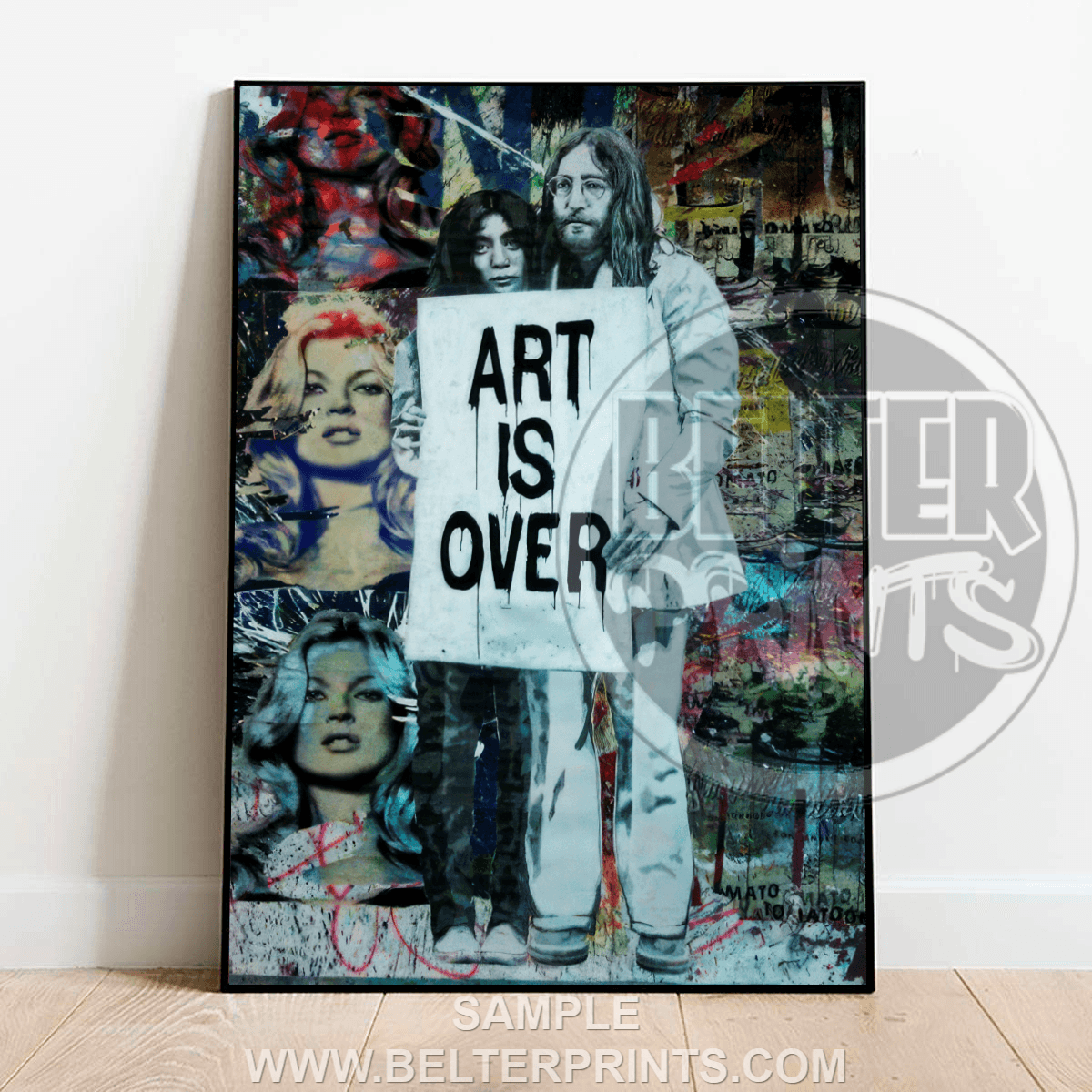 Art Is Over Banksy-Inspired Wall Art Print