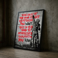 Appreciate Everything | Banksy-Inspired | Urban Street Wall Art Print