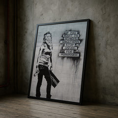 Achieve Greatness | Banksy-Inspired | Urban Street Wall Art Print