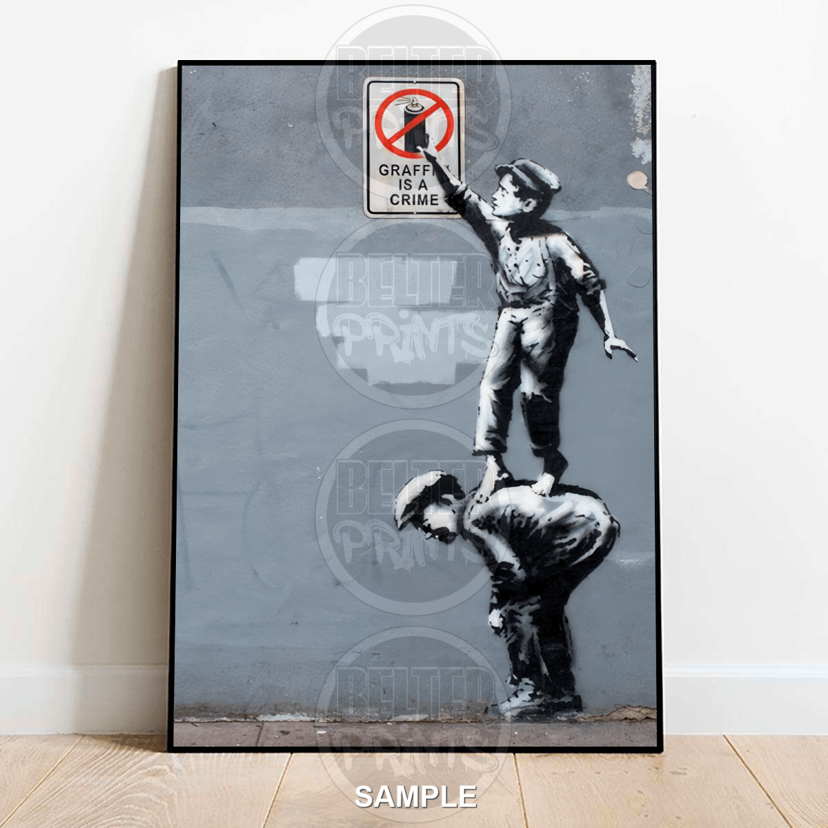 Graffiti Is Not A Crime Banksy-Inspired Wall Art Print