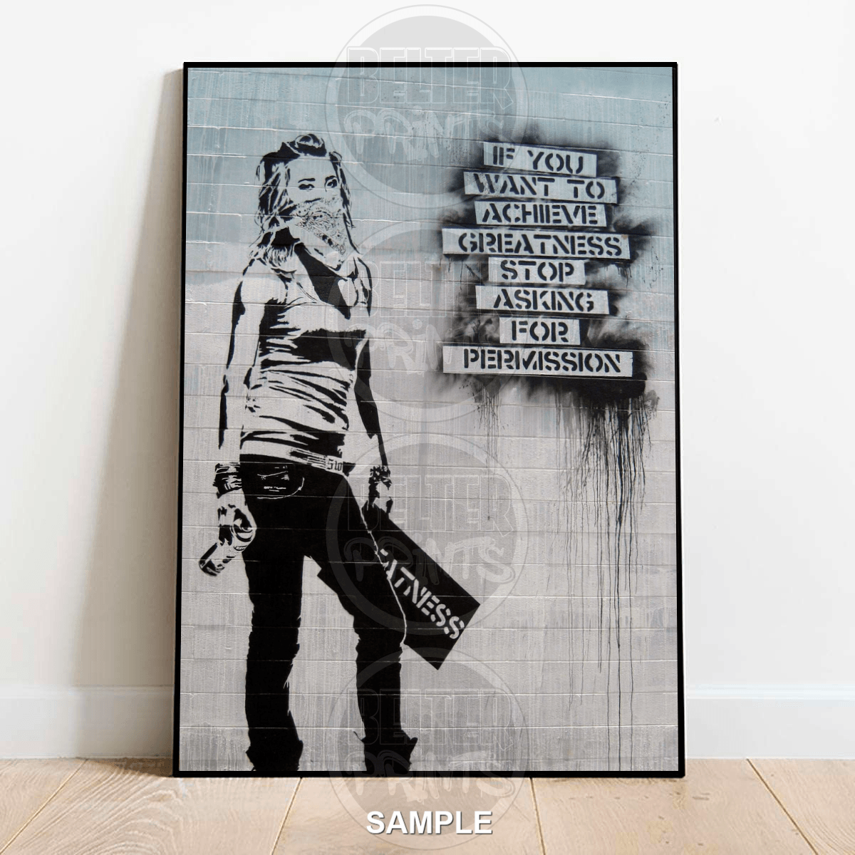Greatness - Banksy-Inspired Wall Art Print