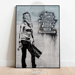 Greatness - Banksy-Inspired Wall Art Print