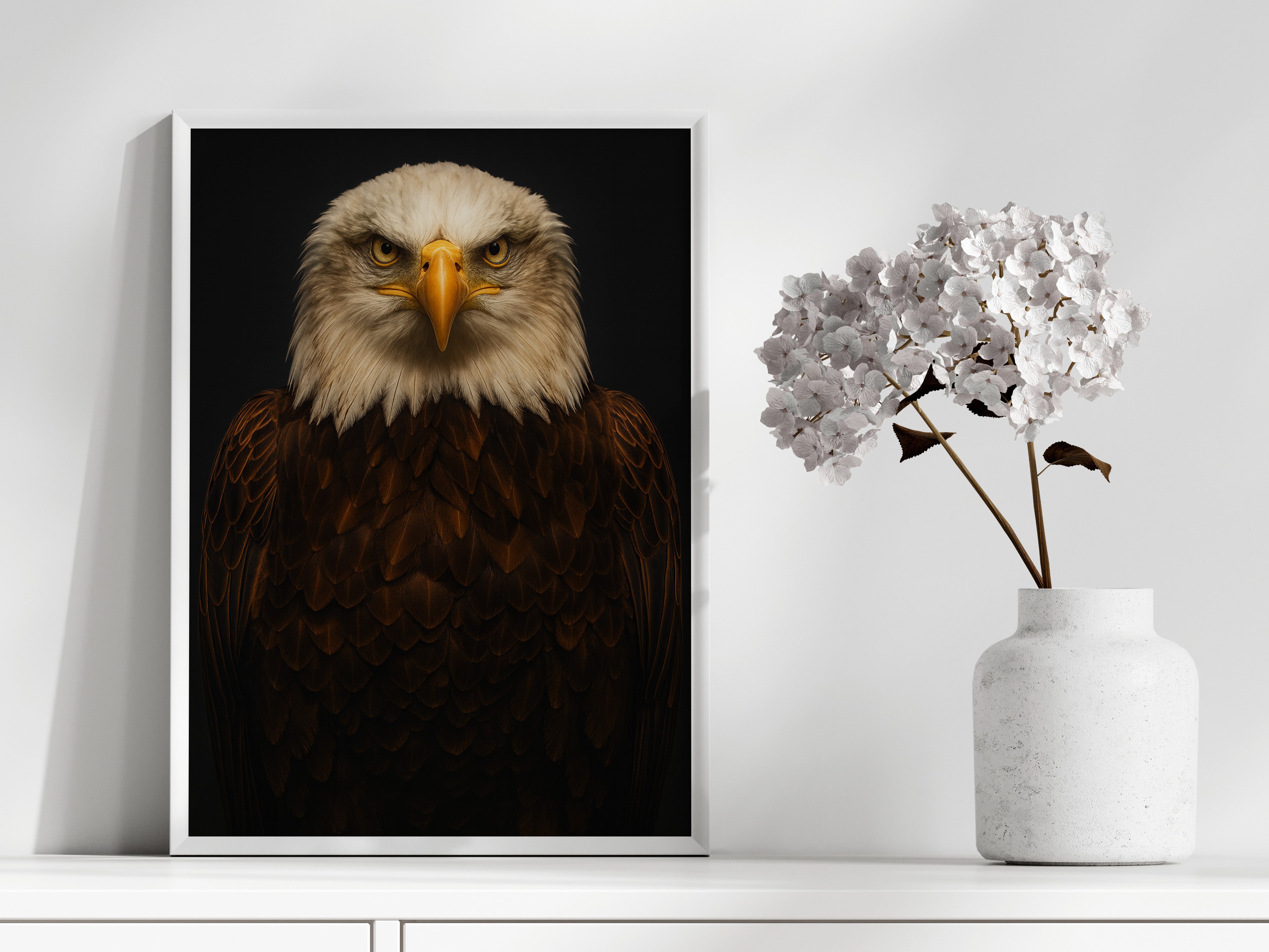 Bald Eagle Portrait | Majestic Bird of Prey Wall Art Print