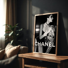 CHANEL FASHION WALL ART PRINT DESIGNER LUXURY ART ATTITUDE