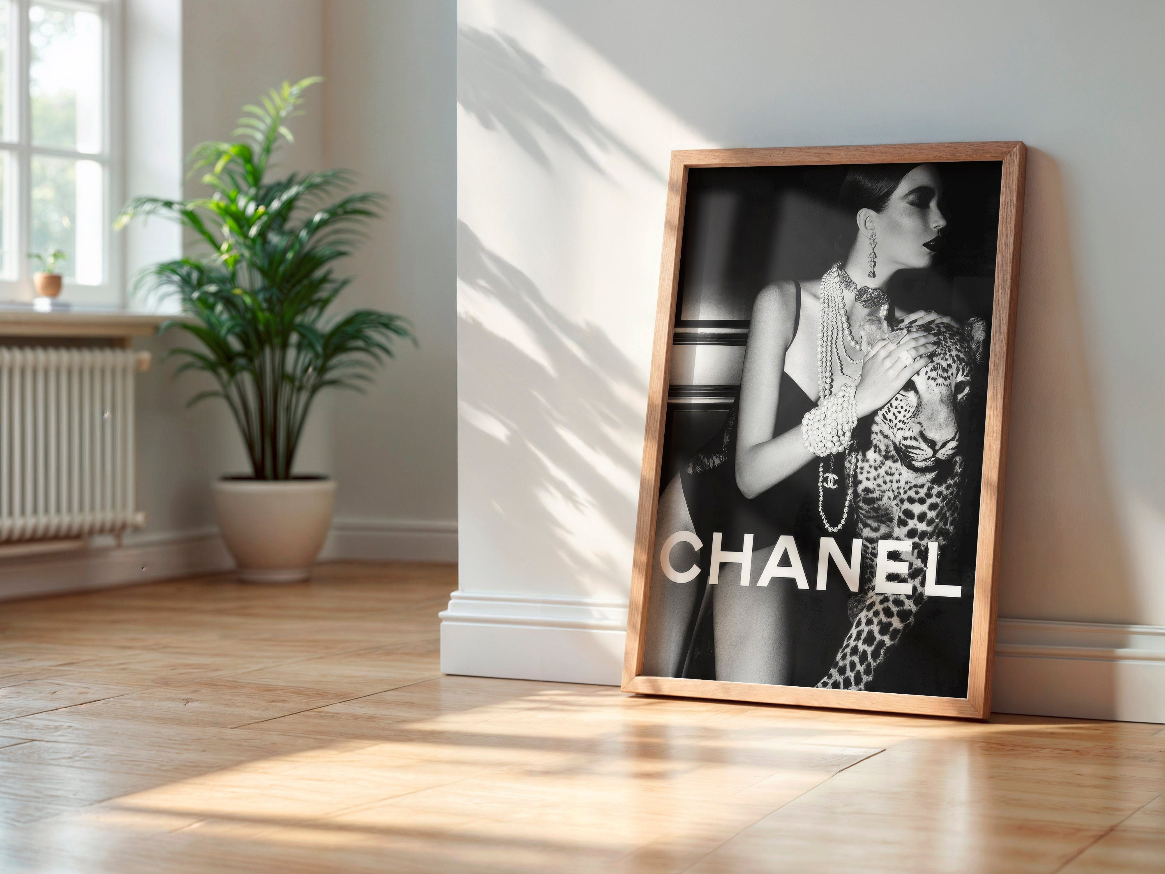 CHANEL FASHION WALL ART PRINT DESIGNER LUXURY ART HOME DECOR
