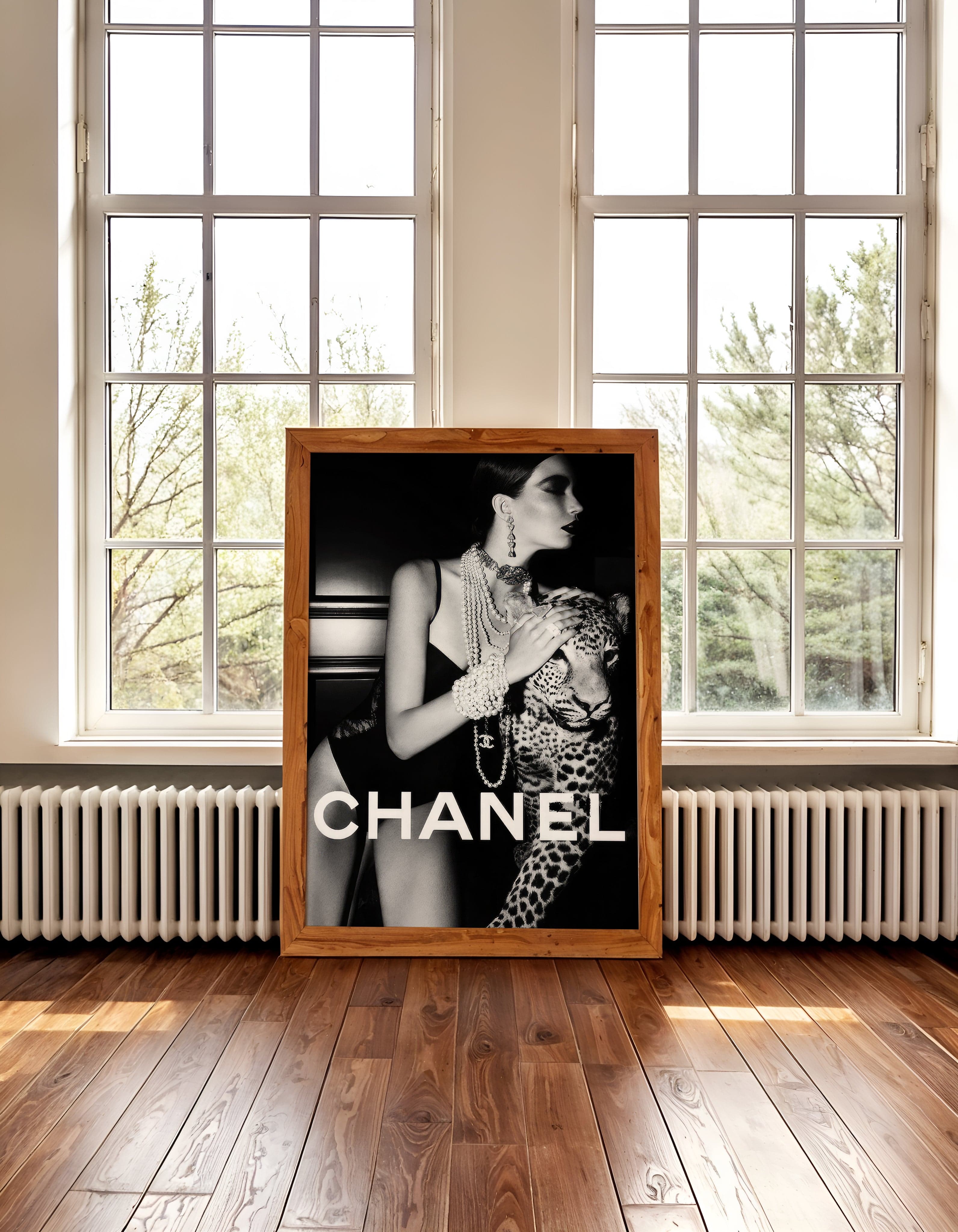 CHANEL LEOPARD WALL ART PRINT