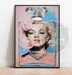 Marilyn Monroe Chanel wall art