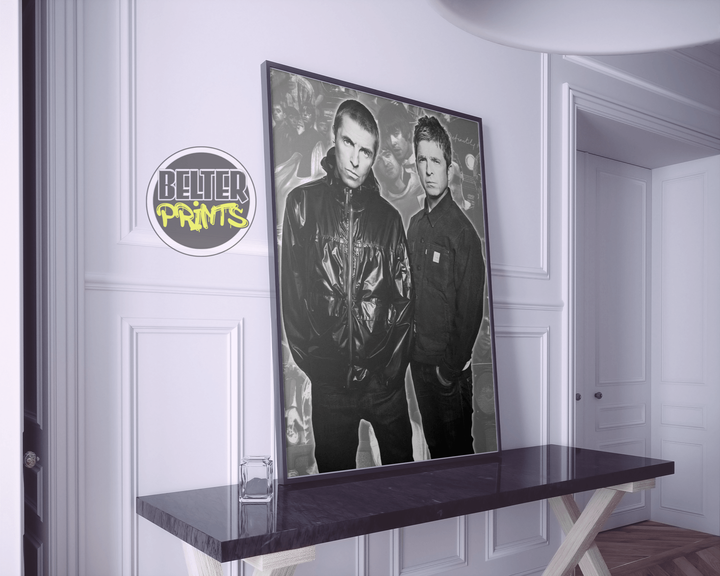 Oasis fan gift, British band wall art