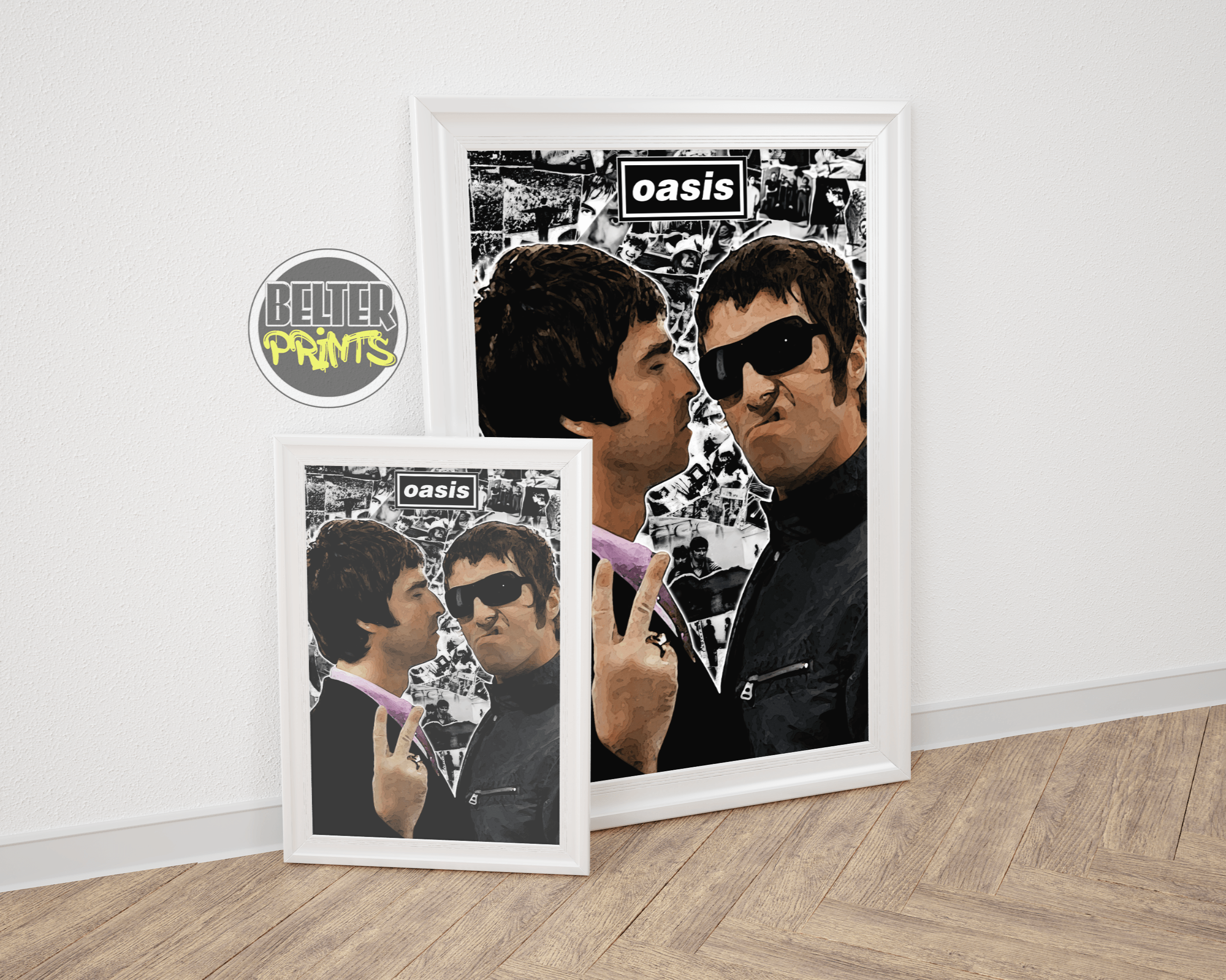 Oasis rock and roll poster