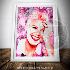 Pink pop art wall art decor