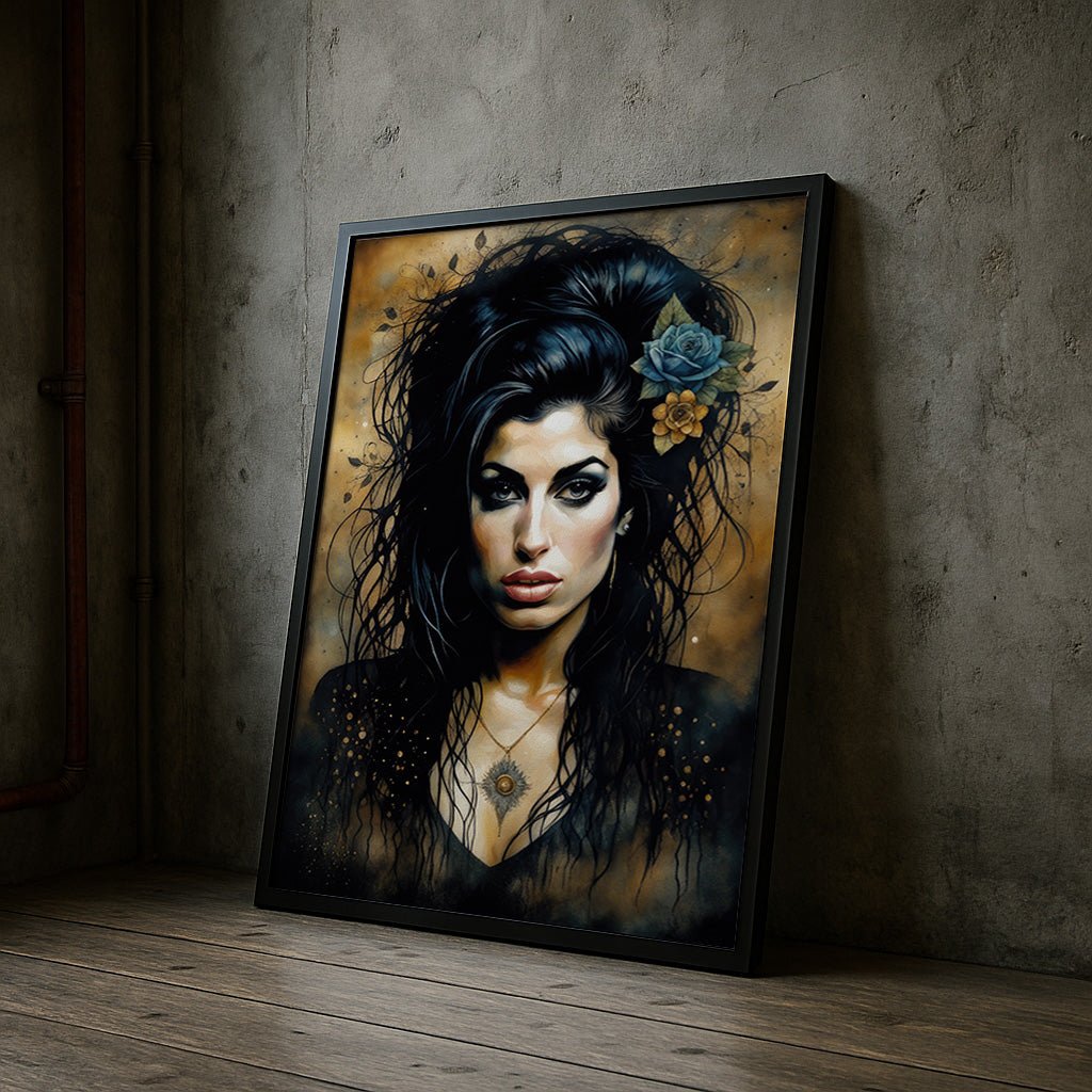 Amy Winehouse | Abstract Portrait Wall Art Print