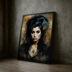 Amy Winehouse | Abstract Portrait Wall Art Print