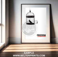 freedom-is-a-state-of-mind-open-cage-wall-art-print-art