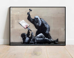The Hammer Falls | Banksy Court Wall Art Print