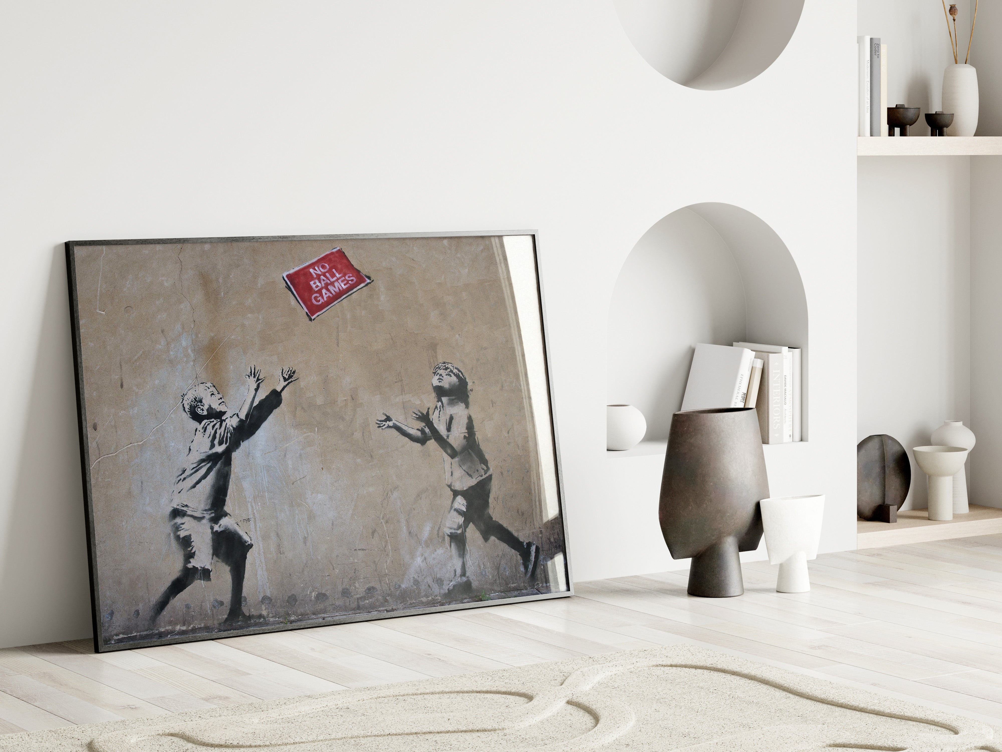 banksy-stencil-art-no-ball-games-wall-decor