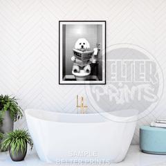 bichon-frise-on-toilet-wall-art-print-quirky